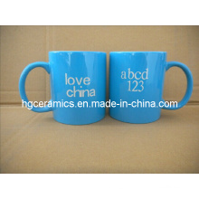 Tasse de peinture couleur laser gravée